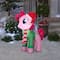 3ft. Airblown® Inflatable Christmas Pinkie Pie with Santa Hat and Green Sweater